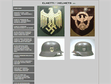 Tablet Screenshot of elmetti-helmets.com